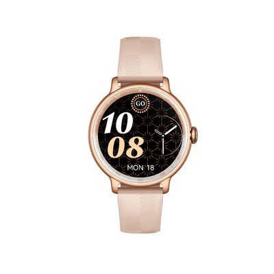 Su geçirmez IP68 KW60C GPS Hareket Takibi 1.19 Inç Yuvarlak Ekranlı Kadın Sağlığı ve Uyku İzleme için Moda Akıllı Saat